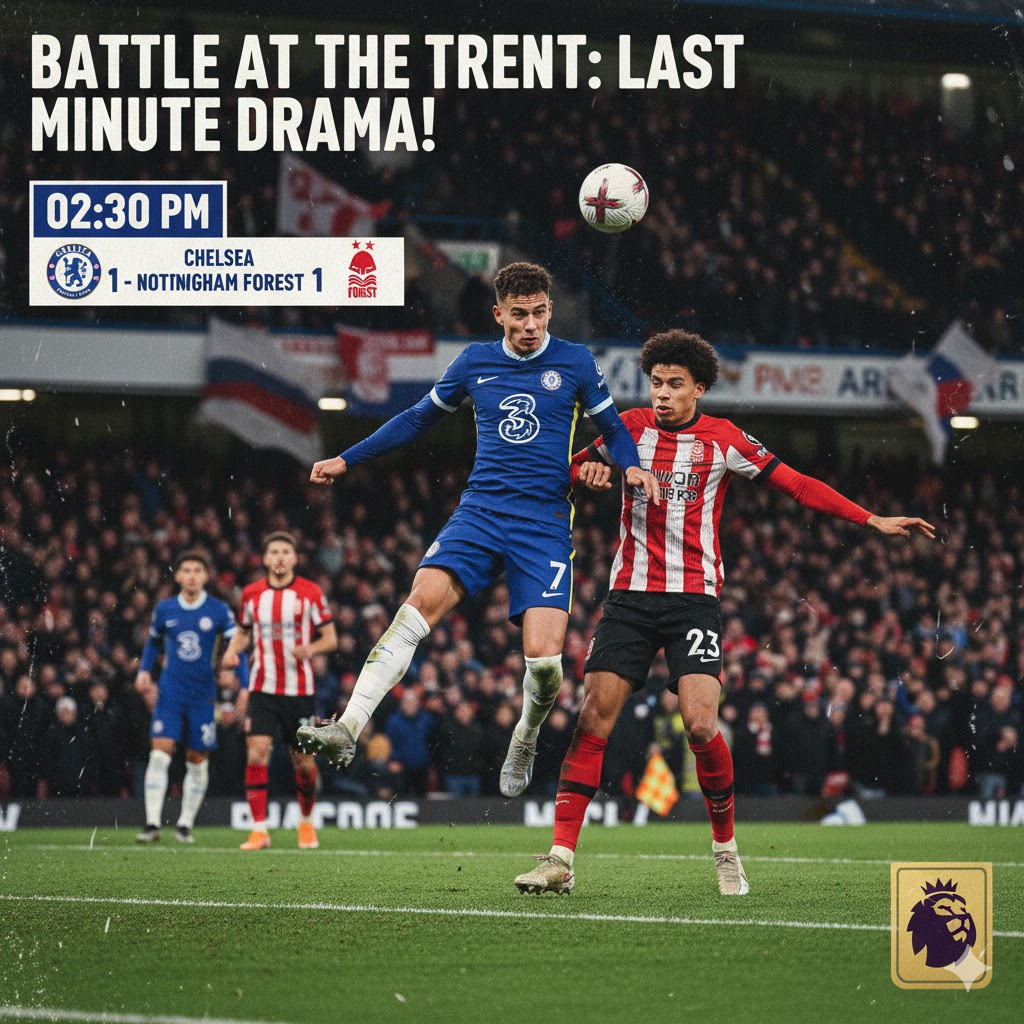 تحليل مباراة تشيلسي vs نوتنغهام فورست: التشكيل، الهدافون، والأخبار الساخنة